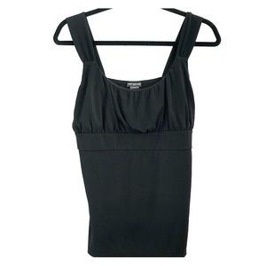 Ann Taylor black sleeveless top size L nice!